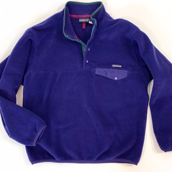 Patagonia Jackets & Blazers - Patagonia Navy Blue Synchilla Snap T Fleece